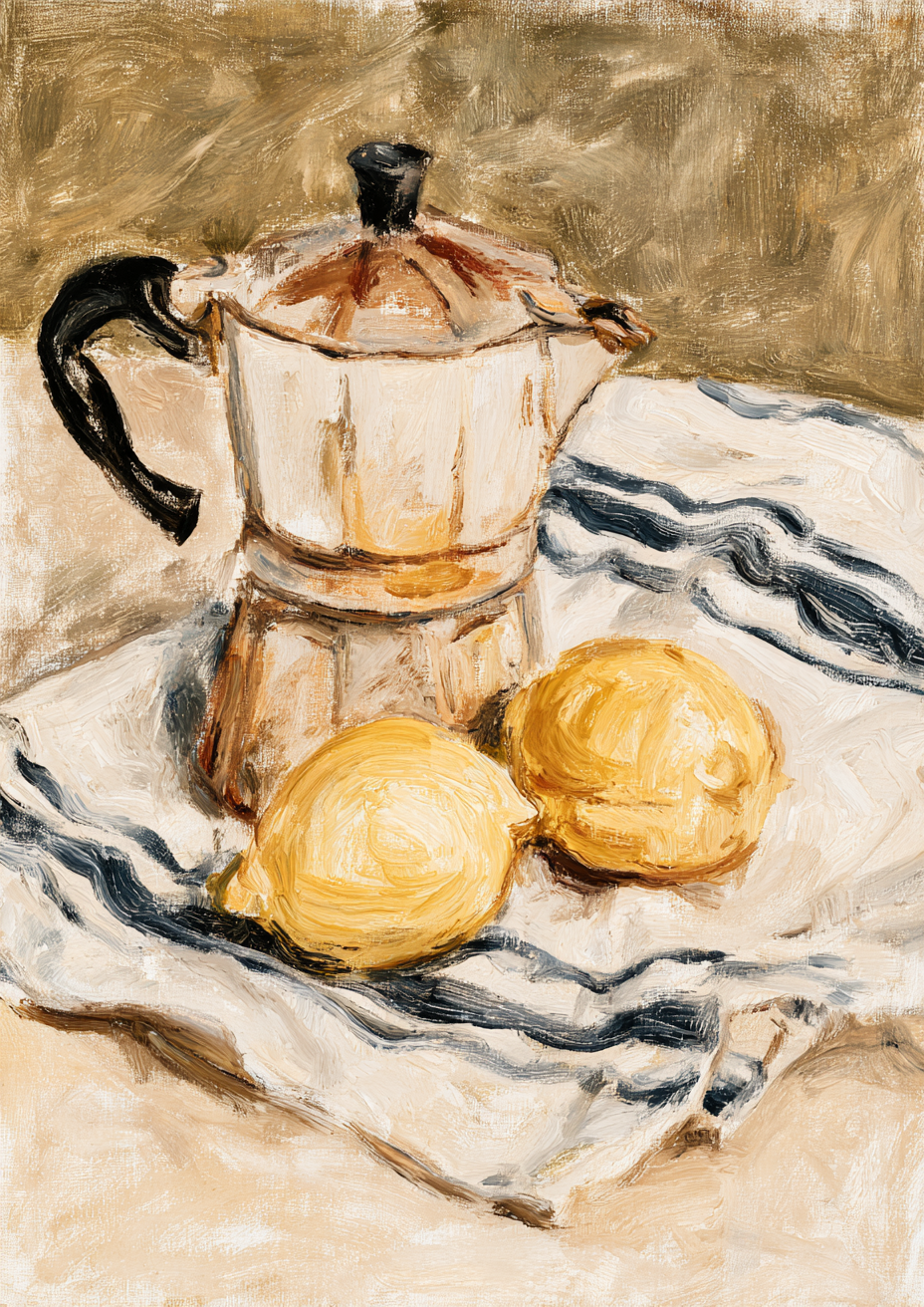 Espresso & Lemons I art print – plakat na ścianę