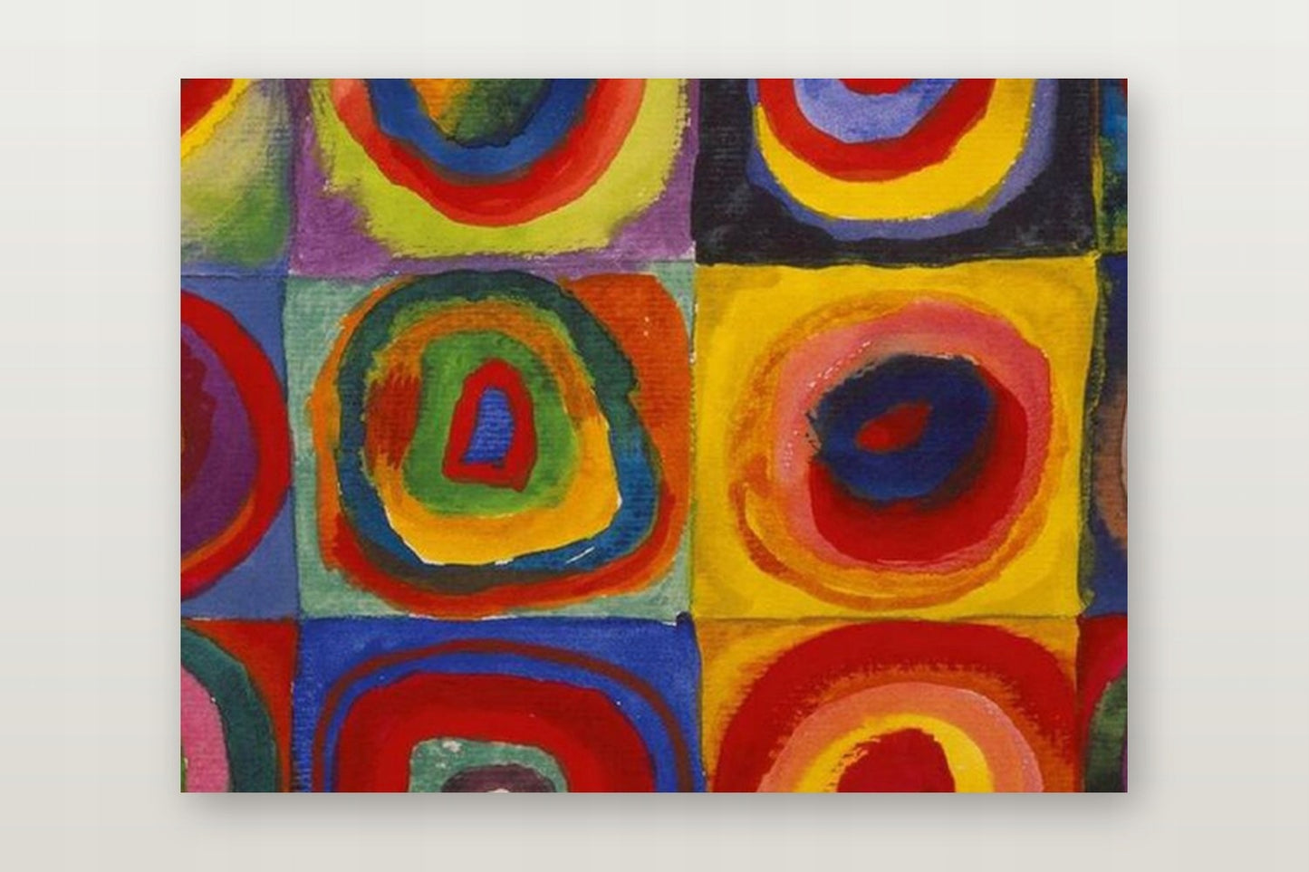 Kwadraty Z Kołami Kandinsky — Plakat – plakat na ścianę