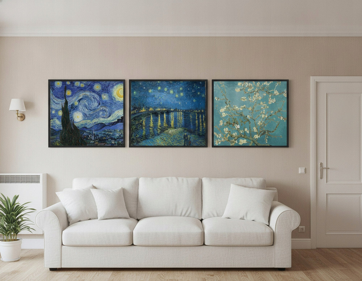 Van Gogh Pejzaże — Zestaw 3 Plakaty – plakat do druku