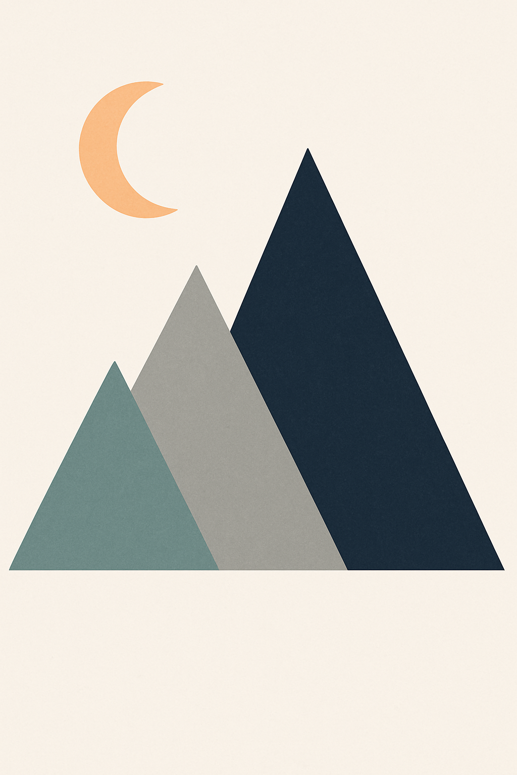 Abstract Mountain Art Print