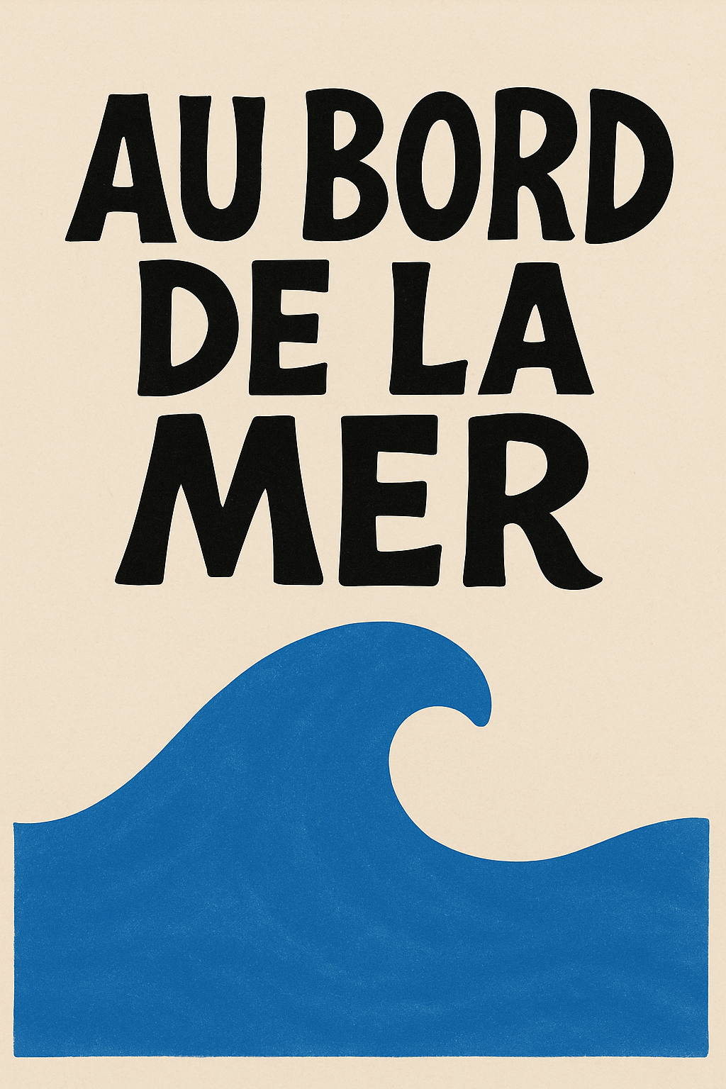 Au Bord De La Mer Art Print