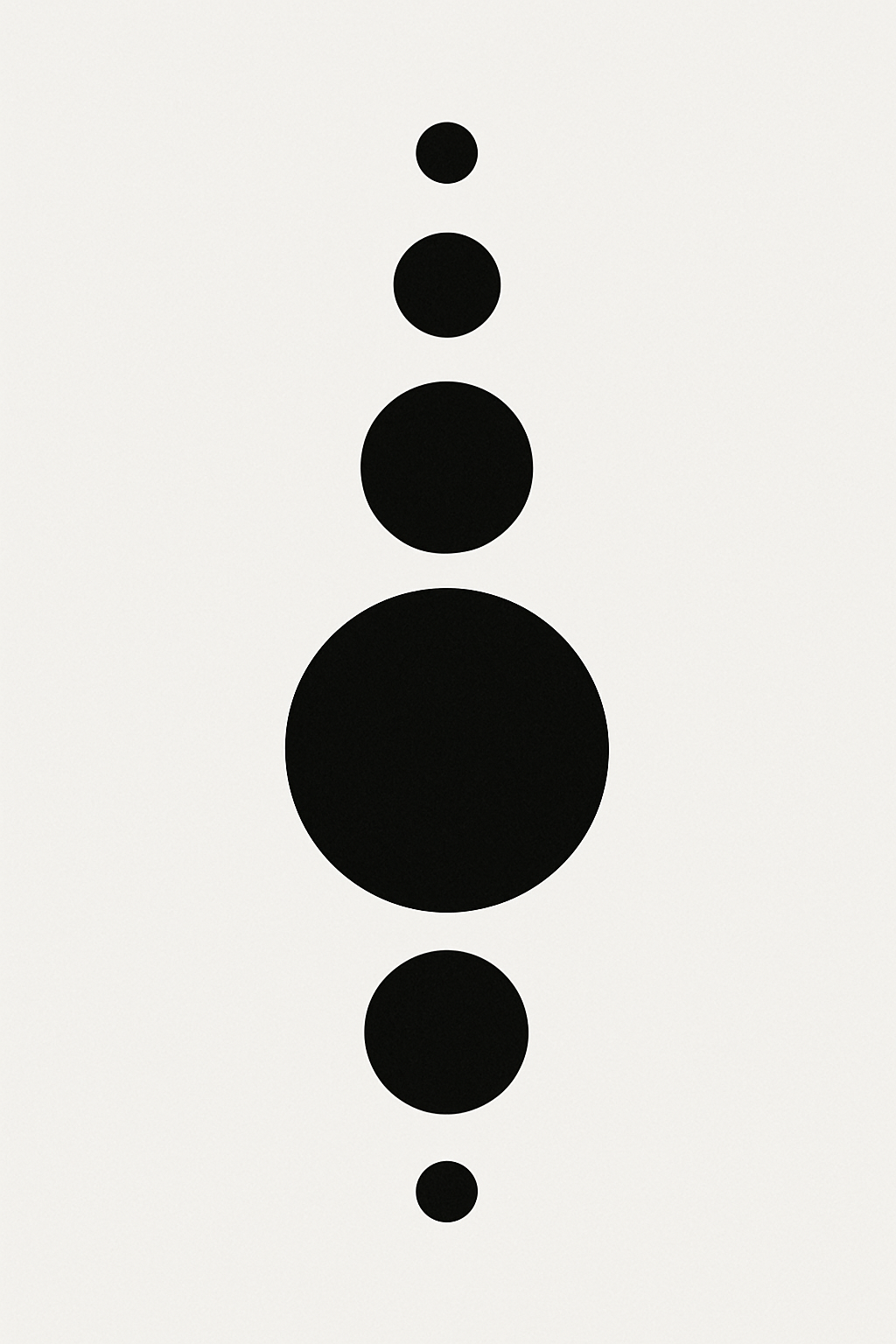 Minimalist Black Circle Art