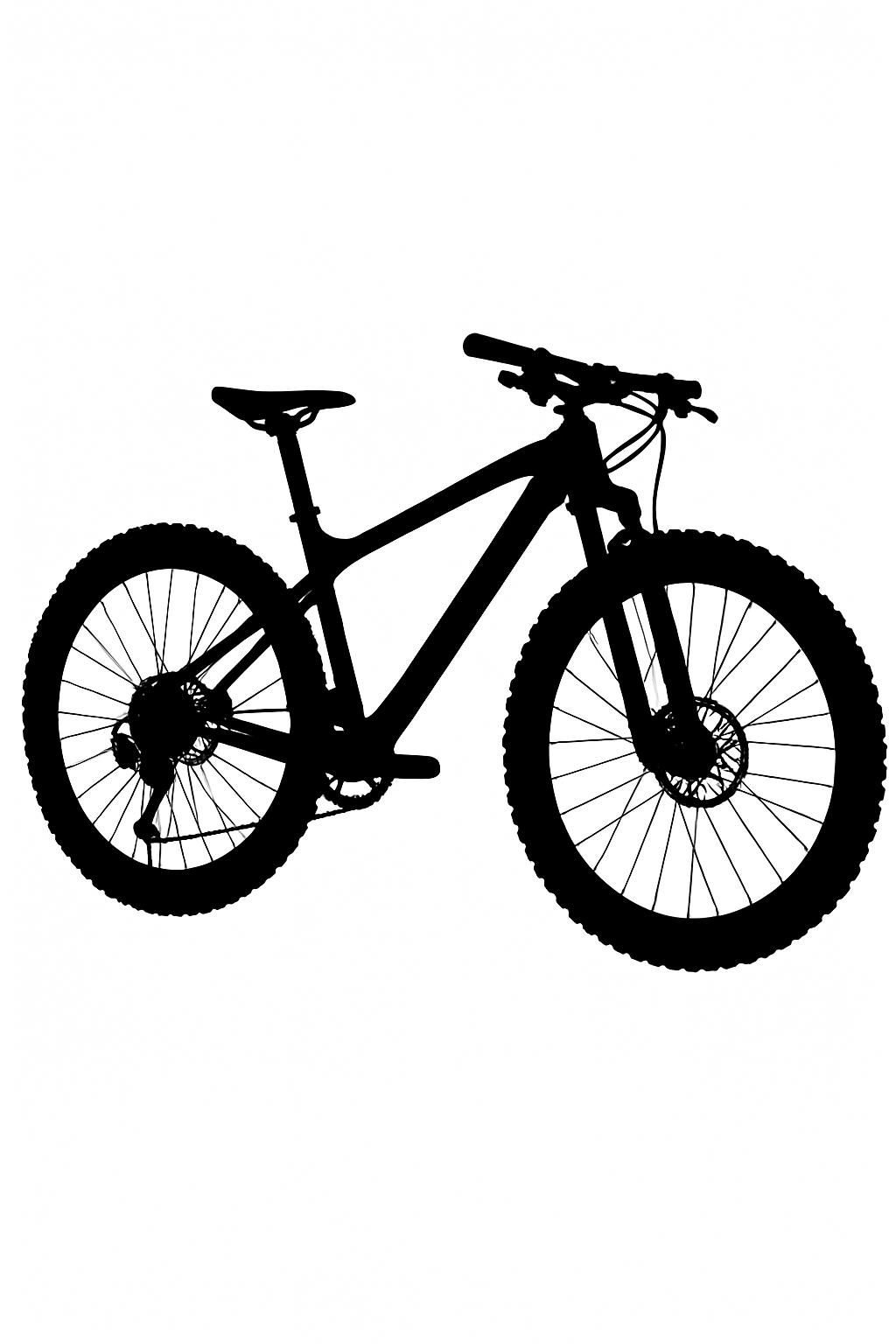 Mountain Bike Silhouette Art