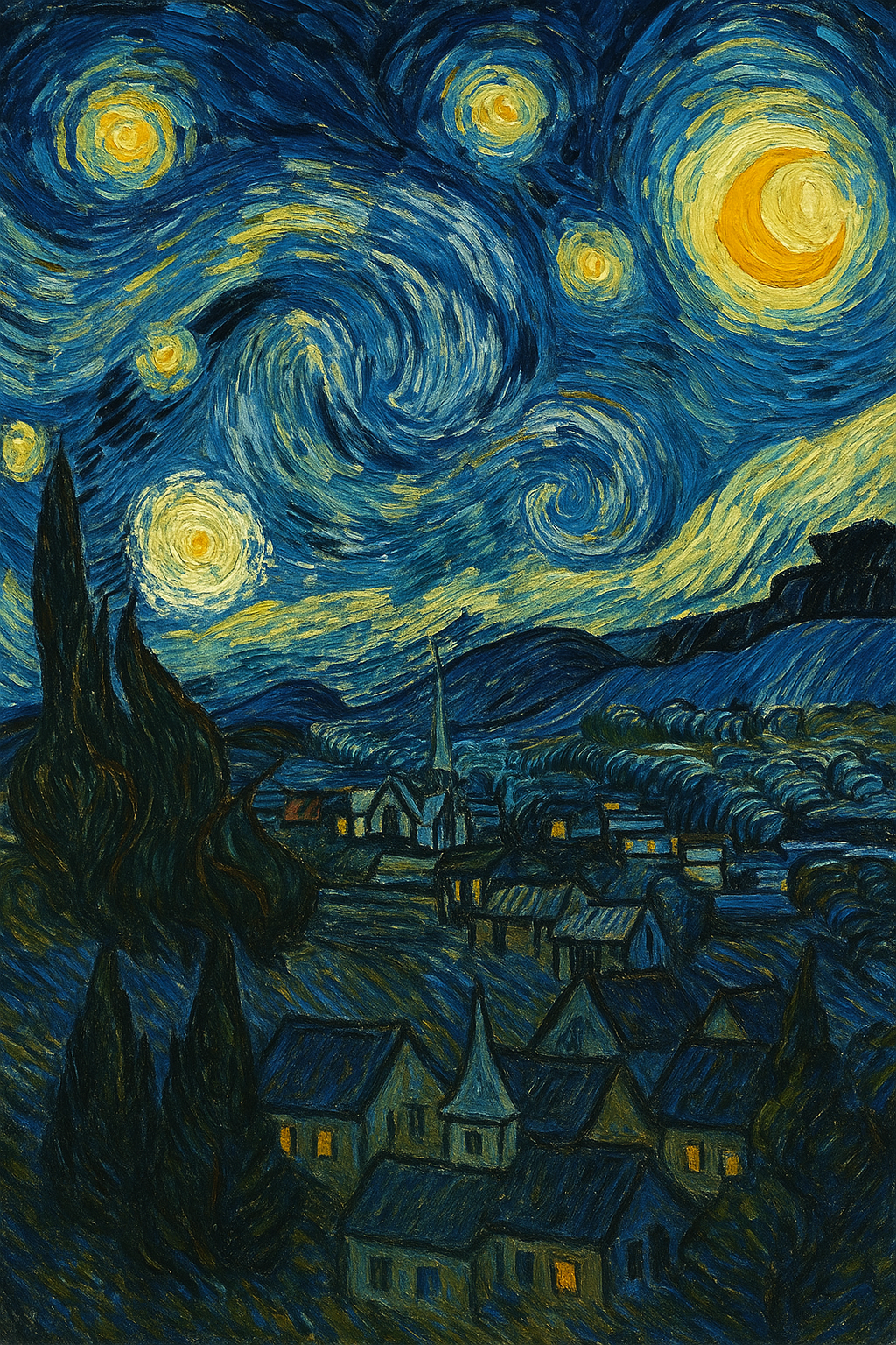 Starry Night Art Print