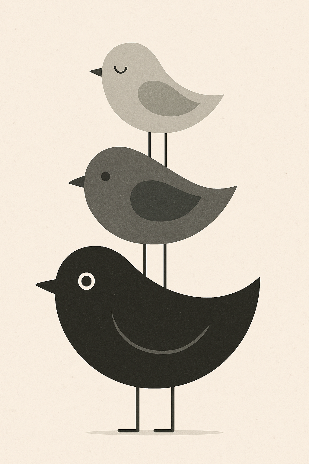 Stylized Bird Art Print