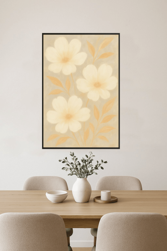 Abstrakcyjna Kwiatowa Sztuka Ścienna - CasaNookDecor