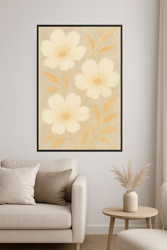 Abstrakcyjna Kwiatowa Sztuka Ścienna - CasaNookDecor