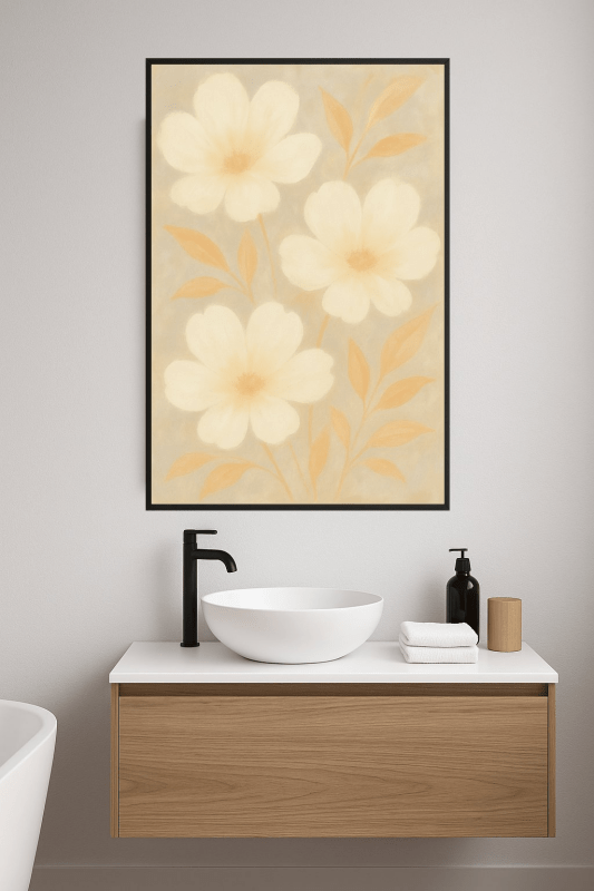 Abstrakcyjna Kwiatowa Sztuka Ścienna - CasaNookDecor
