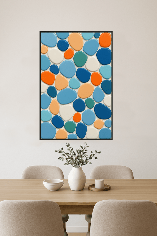 Abstrakcyjna Mozaikowa Sztuka Ścienna - CasaNookDecor