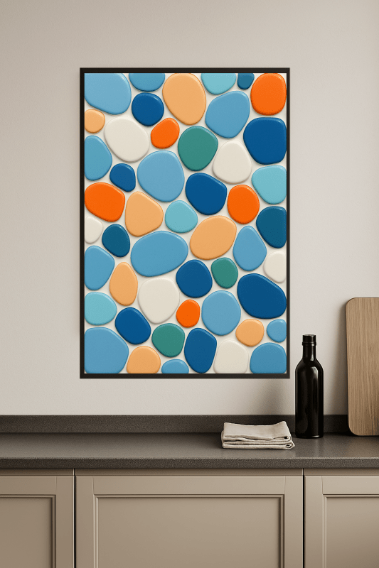 Abstrakcyjna Mozaikowa Sztuka Ścienna - CasaNookDecor