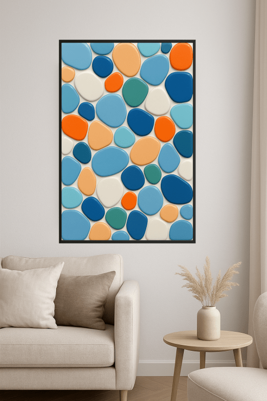 Abstrakcyjna Mozaikowa Sztuka Ścienna - CasaNookDecor