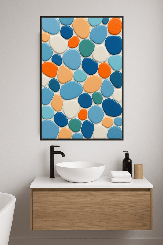 Abstrakcyjna Mozaikowa Sztuka Ścienna - CasaNookDecor