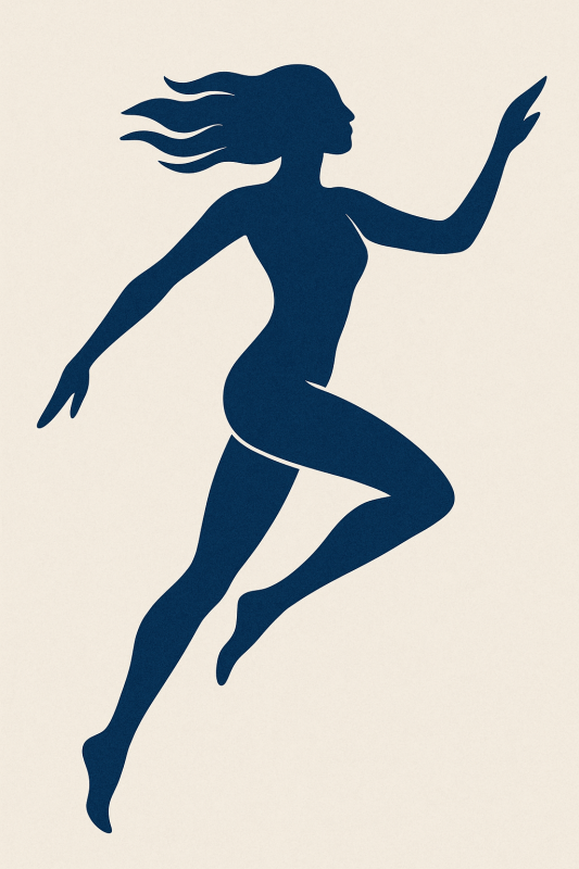 Abstrakcyjna Niebieska Figura Ruchoma - CasaNookDecor