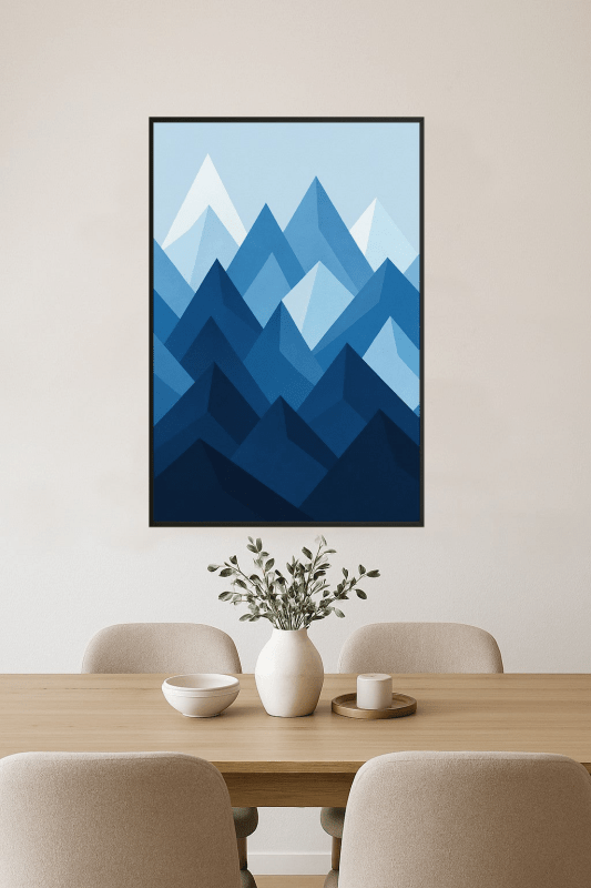 Abstrakcyjna Sztuka Gór Błękitnych - CasaNookDecor
