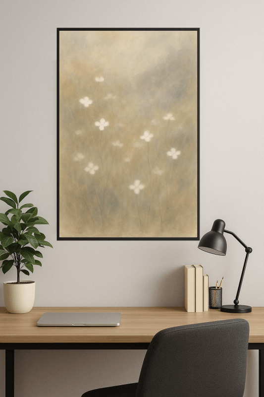 Abstrakcyjna Sztuka Kwiatowego Pola - CasaNookDecor