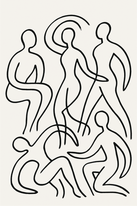 Abstrakcyjne Figury Nr 5 - CasaNookDecor