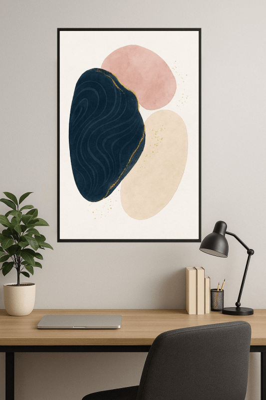 Abstrakcyjne Kształty - Plakat Sztuki - CasaNookDecor