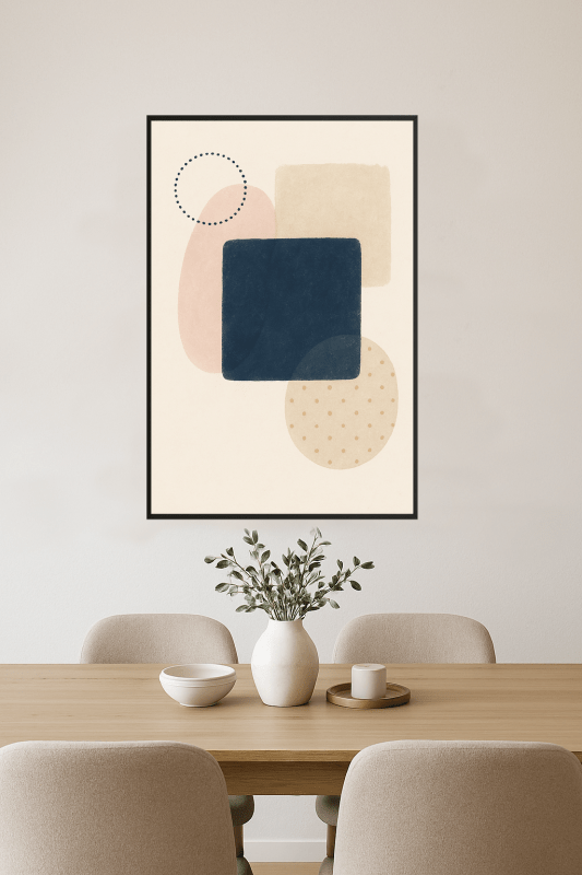 Abstrakcyjne Kształty - Plakat Sztuki - CasaNookDecor