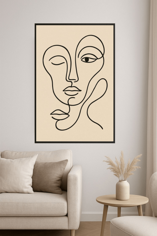 Abstrakcyjne Twarze Nr 3 - CasaNookDecor