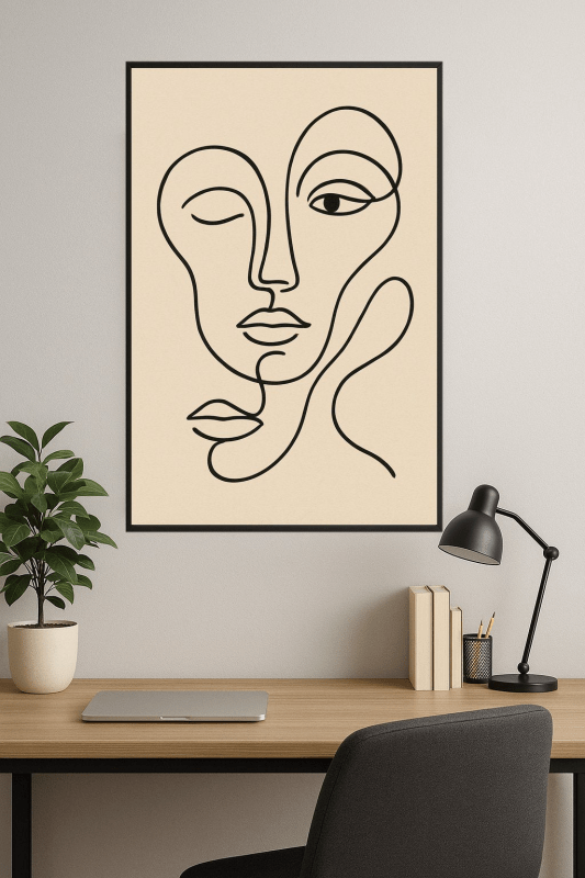Abstrakcyjne Twarze Nr 3 - CasaNookDecor