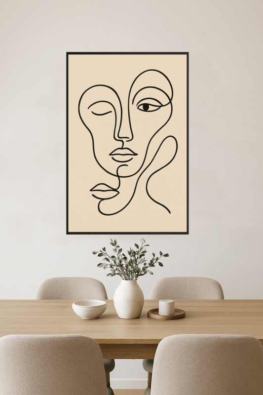 Abstrakcyjne Twarze Nr 3 - CasaNookDecor