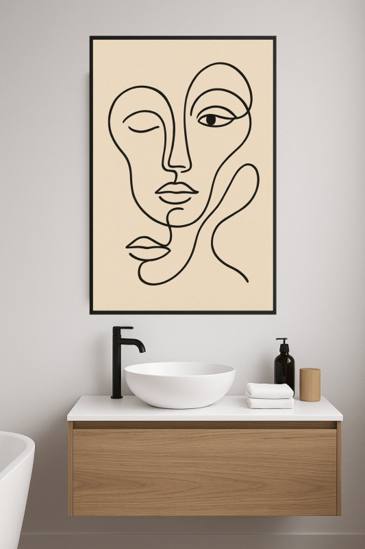 Abstrakcyjne Twarze Nr 3 - CasaNookDecor