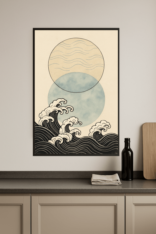 Abstrakcyjny Druk Sztuki Fali - CasaNookDecor