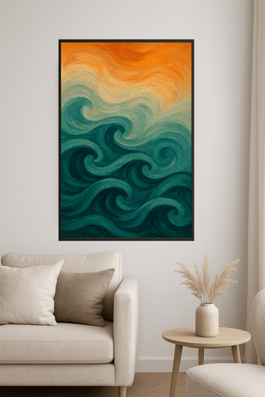 Abstrakcyjny Druk Sztuki Fali - CasaNookDecor