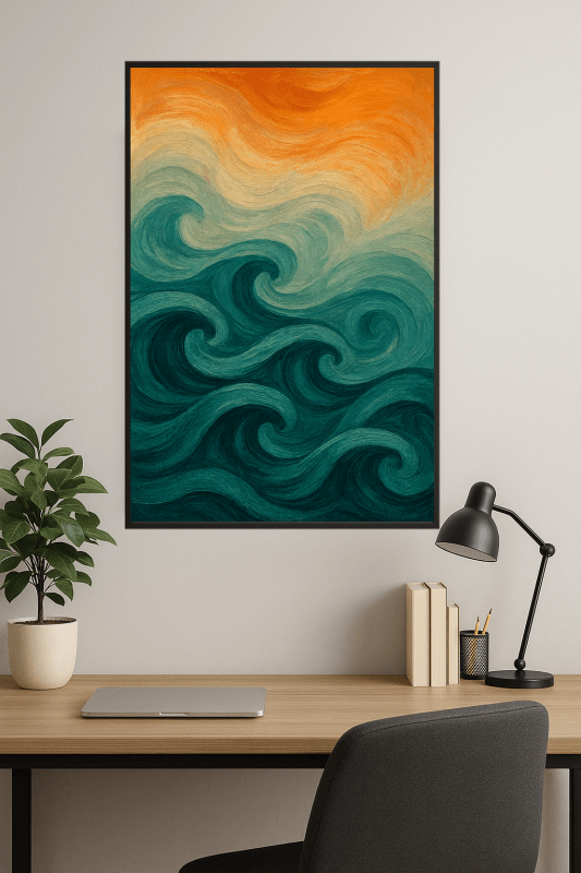 Abstrakcyjny Druk Sztuki Fali - CasaNookDecor