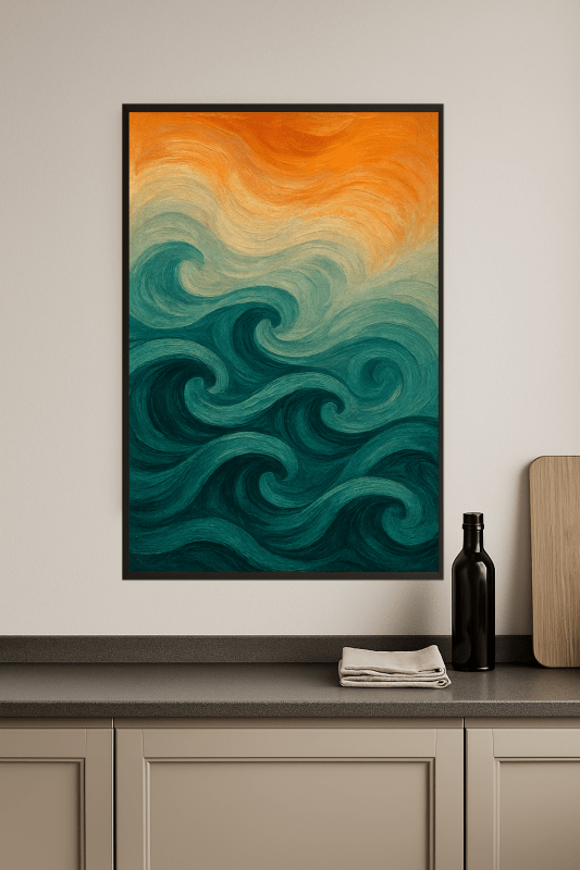 Abstrakcyjny Druk Sztuki Fali - CasaNookDecor