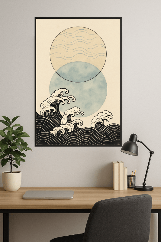 Abstrakcyjny Druk Sztuki Fali - CasaNookDecor