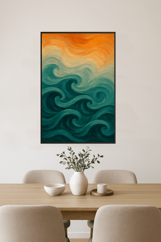 Abstrakcyjny Druk Sztuki Fali - CasaNookDecor