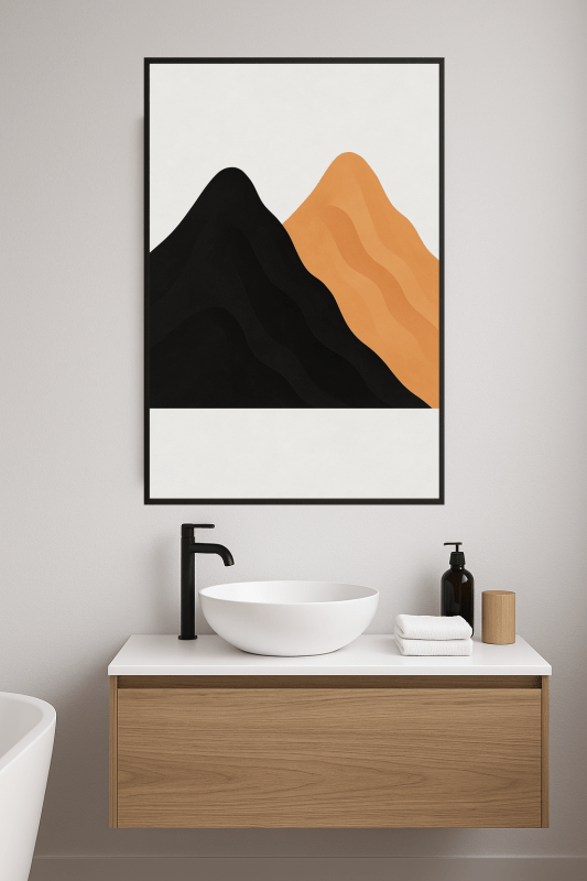 Abstrakcyjny Druk Sztuki Górskiej - CasaNookDecor
