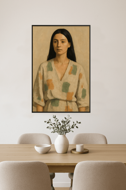 Abstrakcyjny Portret Kobiety - CasaNookDecor