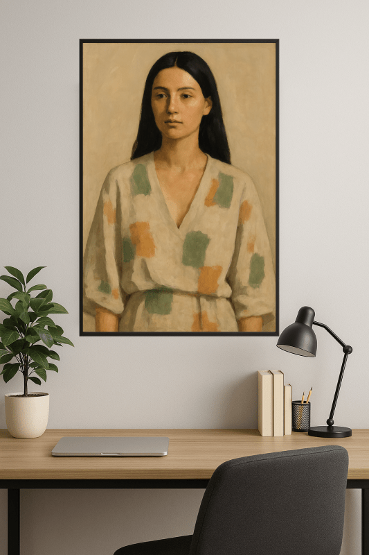 Abstrakcyjny Portret Kobiety - CasaNookDecor