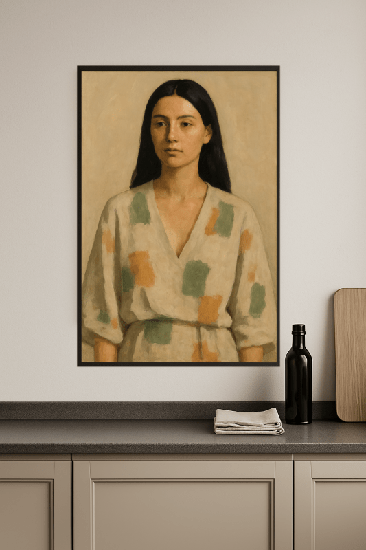 Abstrakcyjny Portret Kobiety - CasaNookDecor