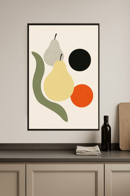 Abstrakcyjny Skład Owoców - CasaNookDecor