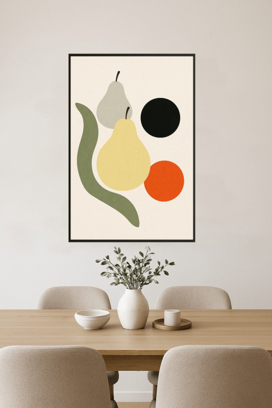 Abstrakcyjny Skład Owoców - CasaNookDecor