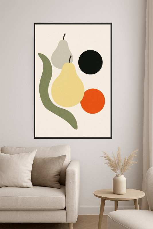 Abstrakcyjny Skład Owoców - CasaNookDecor