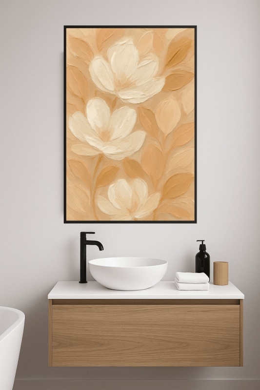Abstrakcyjny Wzór Kwiatowy w Druku - CasaNookDecor