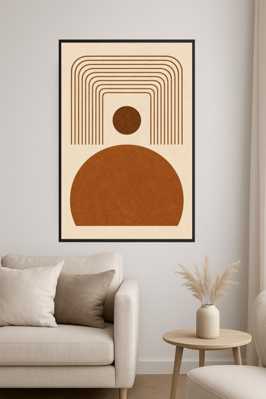 Abstrakcyjny Ziemisty Design - CasaNookDecor