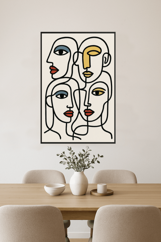 Abstrakt Wiele Twarzy Sztuki - CasaNookDecor