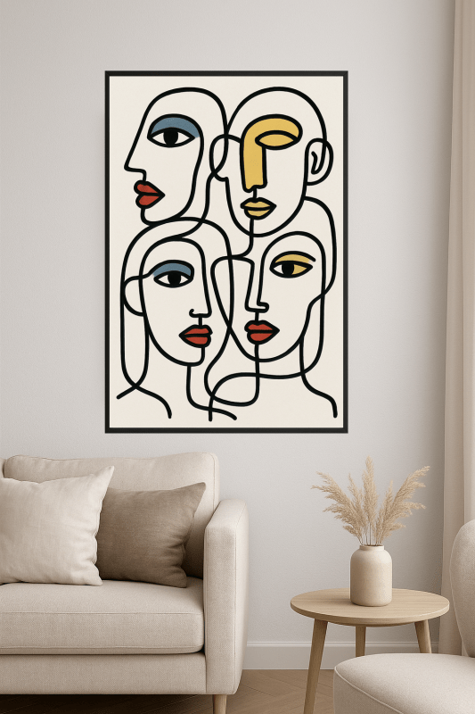 Abstrakt Wiele Twarzy Sztuki - CasaNookDecor