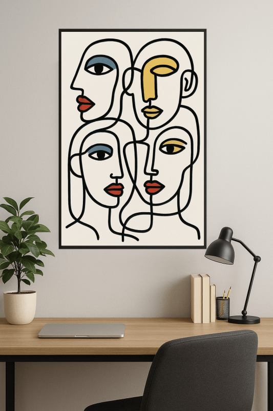 Abstrakt Wiele Twarzy Sztuki - CasaNookDecor