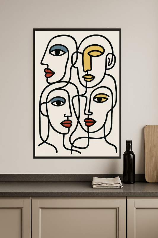 Abstrakt Wiele Twarzy Sztuki - CasaNookDecor