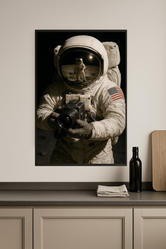 Astronauta Z Kamerą - CasaNookDecor