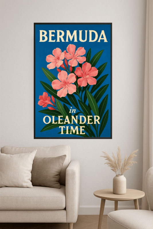 Bermudzki Oleander - Grafika Artystyczna - CasaNookDecor