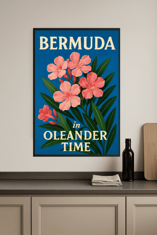 Bermudzki Oleander - Grafika Artystyczna - CasaNookDecor