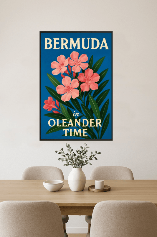 Bermudzki Oleander - Grafika Artystyczna - CasaNookDecor