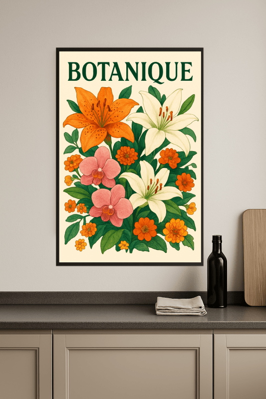 Botaniczny Druk Sztuki Kwiatowej - CasaNookDecor